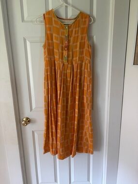 Ace & Jig Orange Geometric Maxi Dress